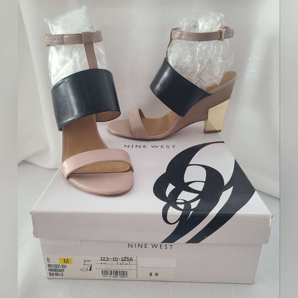 Nine West, Black-Nude, size 8